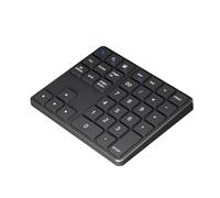 Tastierino numerico Bluetooth wireless da 2,4 Ghz K35 Tastierino numerico USB C ricaricabile Adatto for tastiera digitale iOS Android Windows(Black)