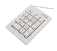 Tastierino Numerico Cablato, 17 Tasti Comodo da Tenere in Mano Tastierino Numerico Ergonomico Silenzioso con Assi Neri, Tasti Silenziosi Ridurre Lo Stress Soft Touch per Contabilità