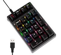 Tastierino Numerico Cablato - Estensione Tastiera USB ABS A 17 Tasti, Tastierino Numerico Plug-in | Dispositivo Di Input Contabile Esterno Per Analisti Finanziari Graphic Designer Programmatori Contab