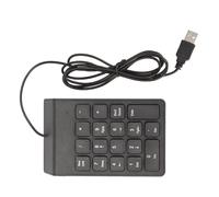 Tastierino Numerico Cablato Mini Tastierino Numerico Ergonomico con Digitazione Silenziosa per PC Portatile Desktop, USB Plug and Play per Banche Uomini D'affari [Materiale ABS, 18 Tasti,