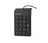 TASTIERINO NUMERICO ESTERNO GEMBIRD KPD-U-03 USB Standard Italiano 18 Tasti Compatibile Windows, Mac, Linux - QWERTY