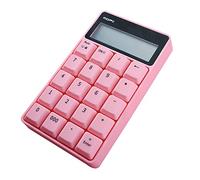 Tastierino numerico per computer portatile - USB - Funzione chiave Tab - Full Size 20 tasti - Lettere di stampa grandi - Silent X Type Scissor Keys Rosa