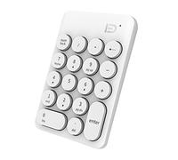 Tastierino numerico, Tastiera senza fili con più scorciatoie tastierino numerico a 18 tasti per M acbook/iP ad/Laptop/PC/phone Bianco