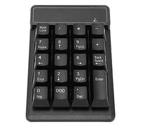 Tastierino Numerico Wireless, Tastierino Numerico USB 2.4G, Mini Tastiera Numerica a Basso Rumore a 19 Tasti per PC Portatile, per contabilità Finanza Bancaria