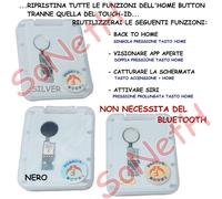 TASTO CENTRALE YF HOME BUTTON FLAT IPHONE 8 A1905 A1906 A1863 BIANCO ORO NERO
