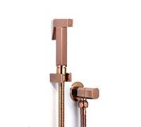 Tasto d'acqua, in ottone oro Bidet Bidet Doccia da bagno Doccia didattica Spruzzatore igienico doccia igienico dimora bidet tocco a parete montato su rubinetto set di rubinetti bidet LWX