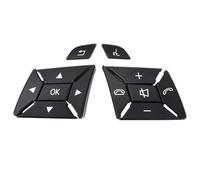 Tasto Decalcomanie Compatibile Con Benz Per E300 E350 E400 2012-2017 Volante Per Auto Pulsante Trim Nero Accessori Per Interni Auto