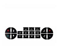 Tasto Decalcomanie Compatibile Con C&evrolet Per Avalanche 2007-2013 Per 1500 2007-2014 Auto Pulsante Adesivi Car Dash Interni Kit Set Decal