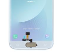 Tasto Home dorato di ricambio Avizar con cinturino di connessione per Samsung Galaxy J5 2017