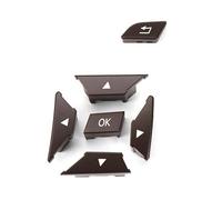 Tasto Interruttore Controllo Menu Volante Dell'automobile Per Benz CEA Per GLK Classe Per CLS W204 X204 W212/218/156/176/117/172/246 Pulsanti Multifunzione per Il Controllo della velo(Left Brown)