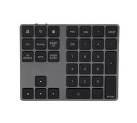 Tasto Numero per Laptop, Black 34 Keys Mini Numpad Wireless Numeric KeyPad USB Numero PAD Tastiera