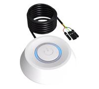 Tasto per computer desktop - Tasto esterno PC - Tasto LED per PC con cavo da 1,8 m, prolunga pulsante ON/OFF, pulsante scheda madre alloggiamento