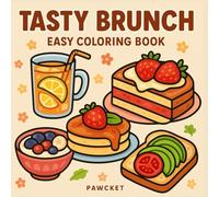 TASTY BRUNCH: Easy & Bold Coloring Book for adults and kids