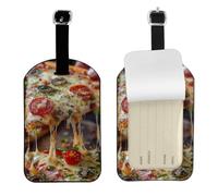 Tasty Pizza Print 4.3 X 2.76 Inch Cute Tags Elegante Bagaglio Tag Valigia Elegante Accessori Da Viaggio