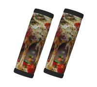 Tasty Pizza Print Car Handle Protector Bagagli Grip Wrap Grips 2 Pack Travel antiscivolo Soft Grip