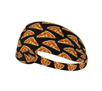 Tasty Pizza Printing One-Pack Comoda fascia elastica per esercizi atletici 10,9 x 34 cm morbida e traspirante