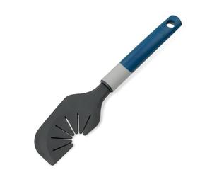 Tasty Raschietto in silicone con detergente per frusta, 25 x 6 cm, utensile da cucina multifunzionale, lavabile in lavastoviglie, grigio/blu