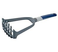 Tasty Schiacciapatate con cucchiaio per spaghetti, ideale per purea, schiacciapatate e spaghetti, manico in plastica riciclata, grigio/blu, 29 x 11 x 8 cm