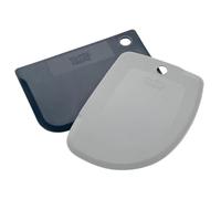 Tasty Set di 2 biglietti per impasti, in plastica PP, colore blu scuro e grigio, ideale per raschiare, levigare e decorare i vostri prodotti da forno