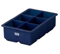 Tasty Stampo per cubetti di ghiaccio Ocean Blue - Contenitore per cubetti di ghiaccio XXL in silicone, ideale per cocktail e bibite, insapore e lavabile in lavastoviglie