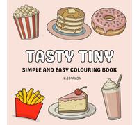 Tasty Tiny: Food coloring Book for Kids Ages 4-8