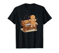 Tasty Tunes con Un omino di Pan di Zenzero al Pianoforte Maglietta