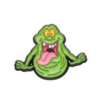 Tata Gisle - Spilla fantasma verde gloton, 2,5 x 3,1 cm, motivo: ghostbusters SOS fantasmi, accessorio unisex retrò per borsa o abbigliamento, Unique, Metallo, Nessuna pietra preziosa