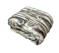 Tata Home Coperta Letto Plaid Divano in Morbido e Caldo Pile 550 gr/mq Coperta Moderna Pesante Finta Pelliccia Fantasia Animalier Mod. LuxorWild Misura 127x152 cm Colore Verde