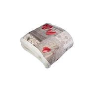 Tata Home Coperta Pile Plaid Divano Pesante e Caldo con Retro Sherpa Fantasia Cuoricini Rossi Misura 127x152 cm Dis.1 Paris in Love