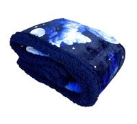 Tata Home Coperta Plaid Morbida Coperta Pile Super Calda Invernale Plaid Divano Flanella Retro Agnellato Sherpa 3 Misure 5 Disegni (Pianeti, Matrimoniale 200x230 cm)