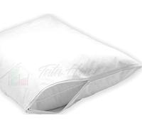 Tata Home Coppia Federe Copriguanciale Fodere Salva e Copri Cuscino Bianche in 100% Morbido Cotone Fasciato Misura cm 50x80