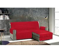 Tata Home Copridivano con Penisola Reversibile Universale Lilly Plus Imbottito 2 Posti in Tessuto Trapuntato Fronte e Retro in 100% Microfibra Colore Bordeaux