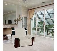 Tata Home Copridivano Copripoltrona Trapuntato Fronte e Retro Lilly Misura 1 Posto Tessuto e Imbottitura in 100% Microfibra con Elastico Antiscivolo Colore Grigio