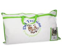Tata Home Guanciale Cuscino da Letto in Vera Piuma D'Oca dal Trentino Dimensioni 50X80 cm altezza 13 cm
