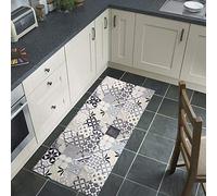 Tata Home Passatoia Tappeto Runner da Cucina Fronte in Poliestere e Retro in PVC Antiscivolo Flessibile Stampa Digitale Made in Italy Larghezza 52 cm Lunghezza 240 cm Dis. Sicily
