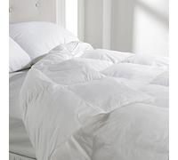 Tata Home Piumino Singolo Invernale Piuma d'Oca Peso 320 gr/mq Piumone Letto 50% Piumino 50% Piuma Tessuto in 100% Cotone Misura 1 Piazza cm 155x200 Colore Bianco Mod. WinterOne