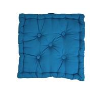 Tata Home Set 2 Cuscini per Sedie da Interno da Esterno Cuscino Mattonella Cucina Cuscino Materasso Giardino 40x40 cm Imbottitura 6 cm Petrolio (2 pezzi)