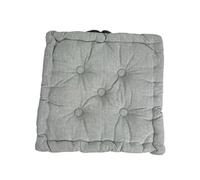 Tata Home Set 6 Cuscini per Sedie da Interno da Esterno Cuscino Mattonella Cucina Cuscino Materasso Giardino 40x40 cm Imbottitura 6 cm Grigio (6 pezzi)