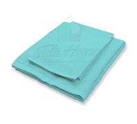 Tata Home Set Composto da 3 Ascugamani da Bagno Telo Doccia Salvietta Viso e Ospite in Cotone da 350 Gr/mq Colore Verde