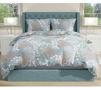 Tata Home Set Copripiumino Matrimoniale in Cotone con Sacco Piumino 250x200 cm e Federe 50x80 cm Parure Copripiumino Made in Italy Fantasia Foglie Mod. Foglia