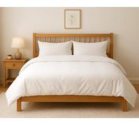 Tata Home Set Copripiumino Matrimoniale in Cotone Sacco Piumone 250x200 cm e Federe 52x82 Set Copripiumino Certificato Oeko-Tex Colore Bianco