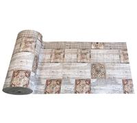 Tata Home Tappeto Cucina Antiscivolo Lavabile Passatoia Corridoio Camera Ingresso Resistente Tappeto Multiuso al Metro Made in italy 52x300 cm Mod.61 Piastelle Beige