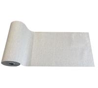 Tata Home Tappeto Cucina in Ciniglia Antiscivolo Lavabile Passatoia Multiuso Corridoio Camera Ingresso Resistente Tappeto al Metro Made in italy 52x350 cm Colore Panna