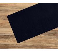 Tata Home Tappeto Cucina in Ciniglia Antiscivolo Lavabile Passatoia Multiuso Corridoio Camera Ingresso Resistente Tappeto al Metro Made in italy 52x200 cm Colore Nero