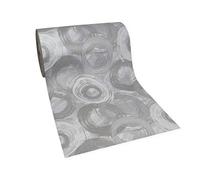 Tata Home Tappeto Passatoia Cucina Antimacchia Antiscivolo in PVC Flessibile e Resistente Prodotto Made in Italy Larghezza 52 cm Lunghezza 100 cm Dis. 22 Grigio