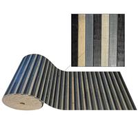 Tata Home Tappeto Passatoia da Cucina Camera o Bagno Bamboo Classico in 100% Bamboo e Fondo in Materiale Antiscivolo misura 50x320 cm Colore Grigio