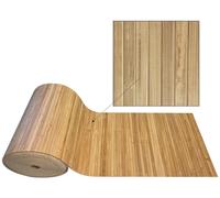 Tata Home Tappeto Passatoia da Cucina Camera o Bagno Bamboo Classico in 100% Bamboo e Fondo in Materiale Antiscivolo misura 50x240 cm Colore Giallo