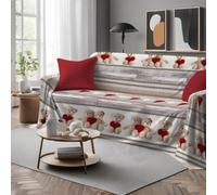 Tata Home Telo Arredatutto Copritutto Copridivano Copriletto Grandfoulard Telo Arredo in Cotone Made in Italy Fantasia (Orsetti Beige, Matrimoniale 260x300 cm)
