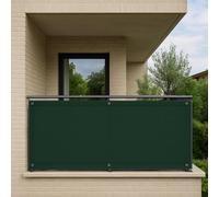 Tata Home Telo Copri Balcone Schermo Protettivo Divisorio Parasole Paravento Antipioggia Frangi Vista Copri Ringhiera Copertura per Privacy HDPE UV Misura 90 cm. x 5 mt Colore (Verde)