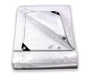 Tata Home Telo in PVC Antristrappo Retinato Rinforzato e Resistente Trasparente Impermeabile con Occhielli Misura cm 300x250 Metri 3,0x2,5